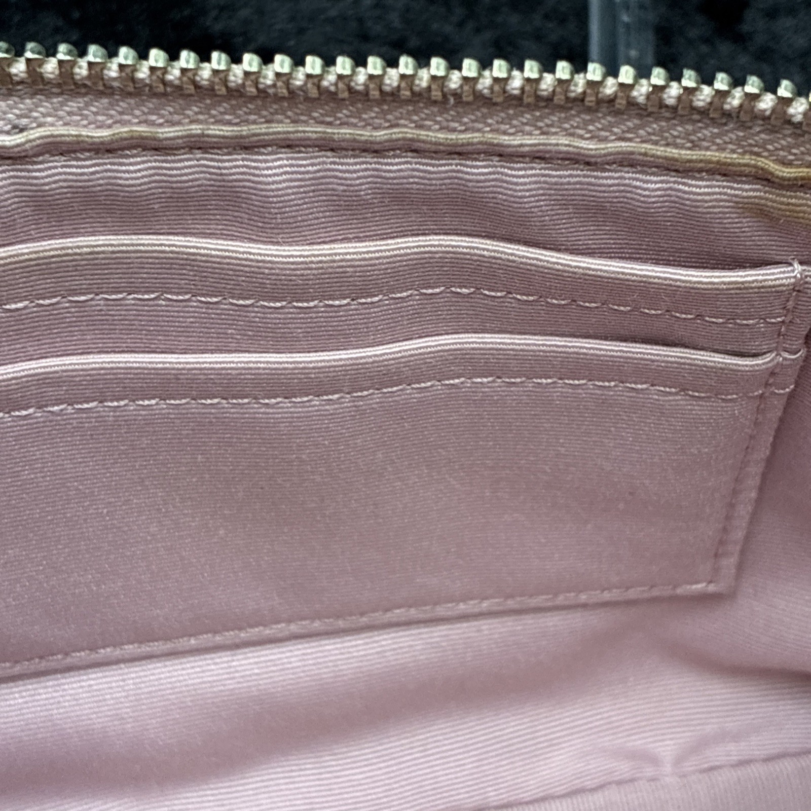 Coach Nolita 19 Petal Pink Pebbled Leather Wristlet Chain Shoulder Bag F53340 NY