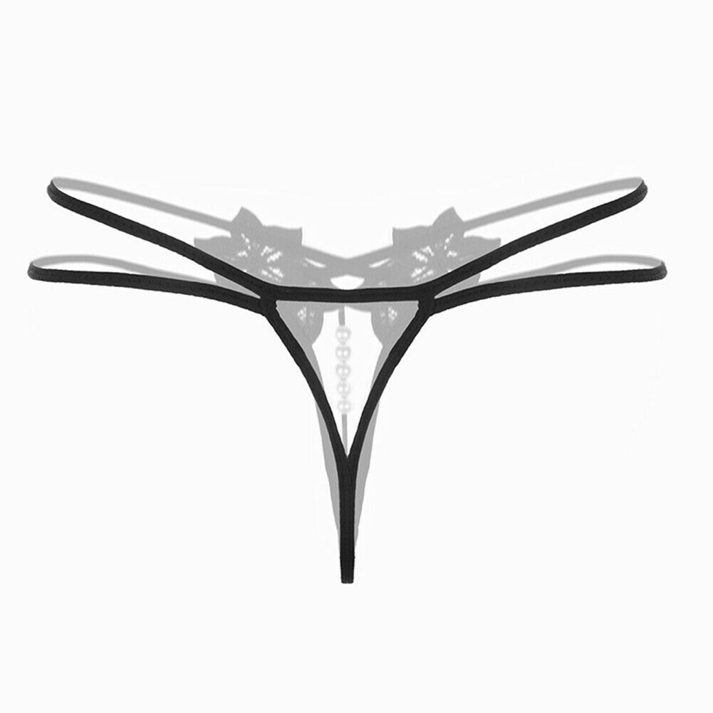 ☆USA☆ Sexy Women Lace Thong G-string Panties Lingerie Underwear Crotchles T-back