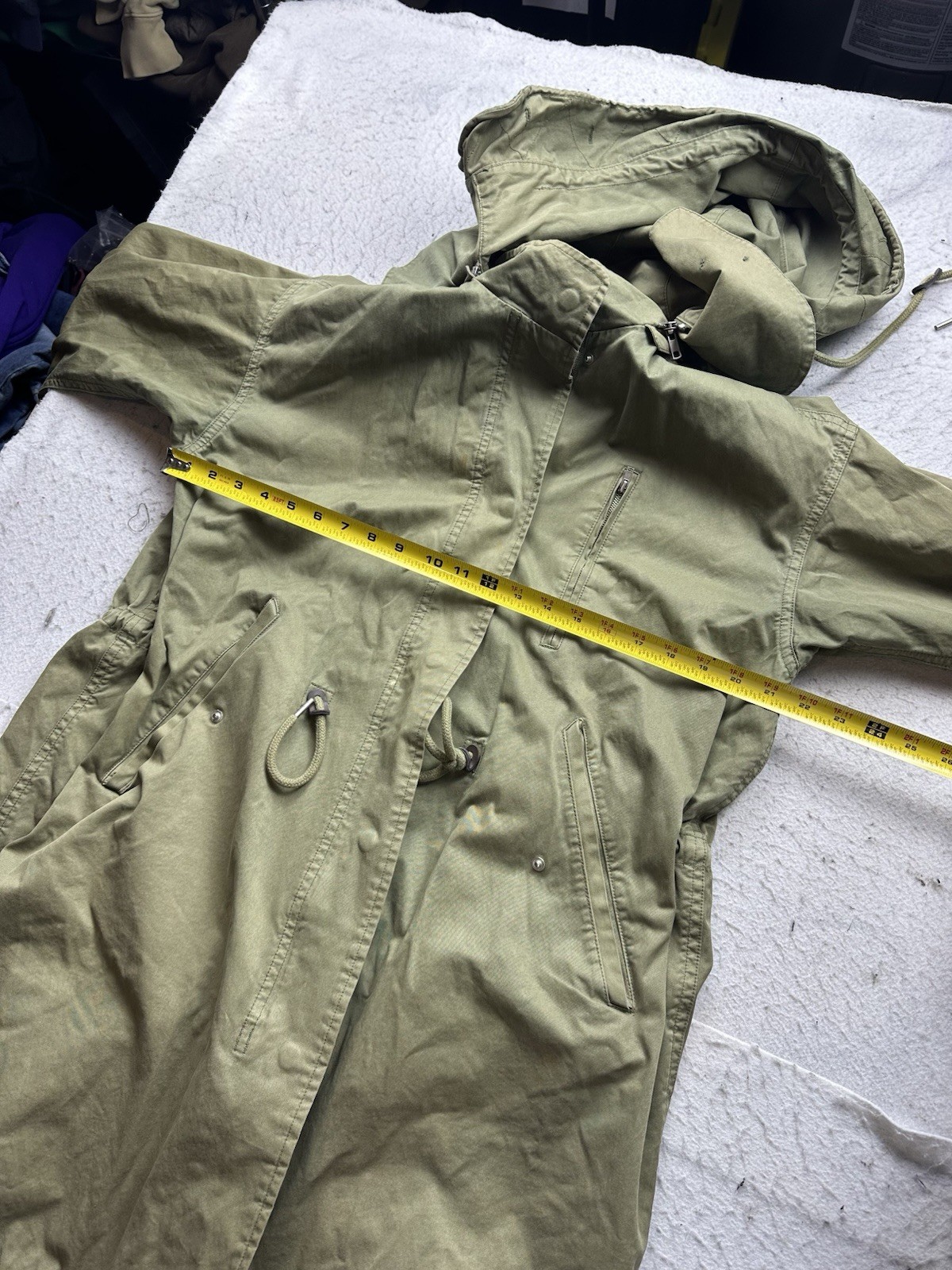 Men’s Beaker Japan Fishtail Parka Military Jacket Chainstitch Sz M Green Army