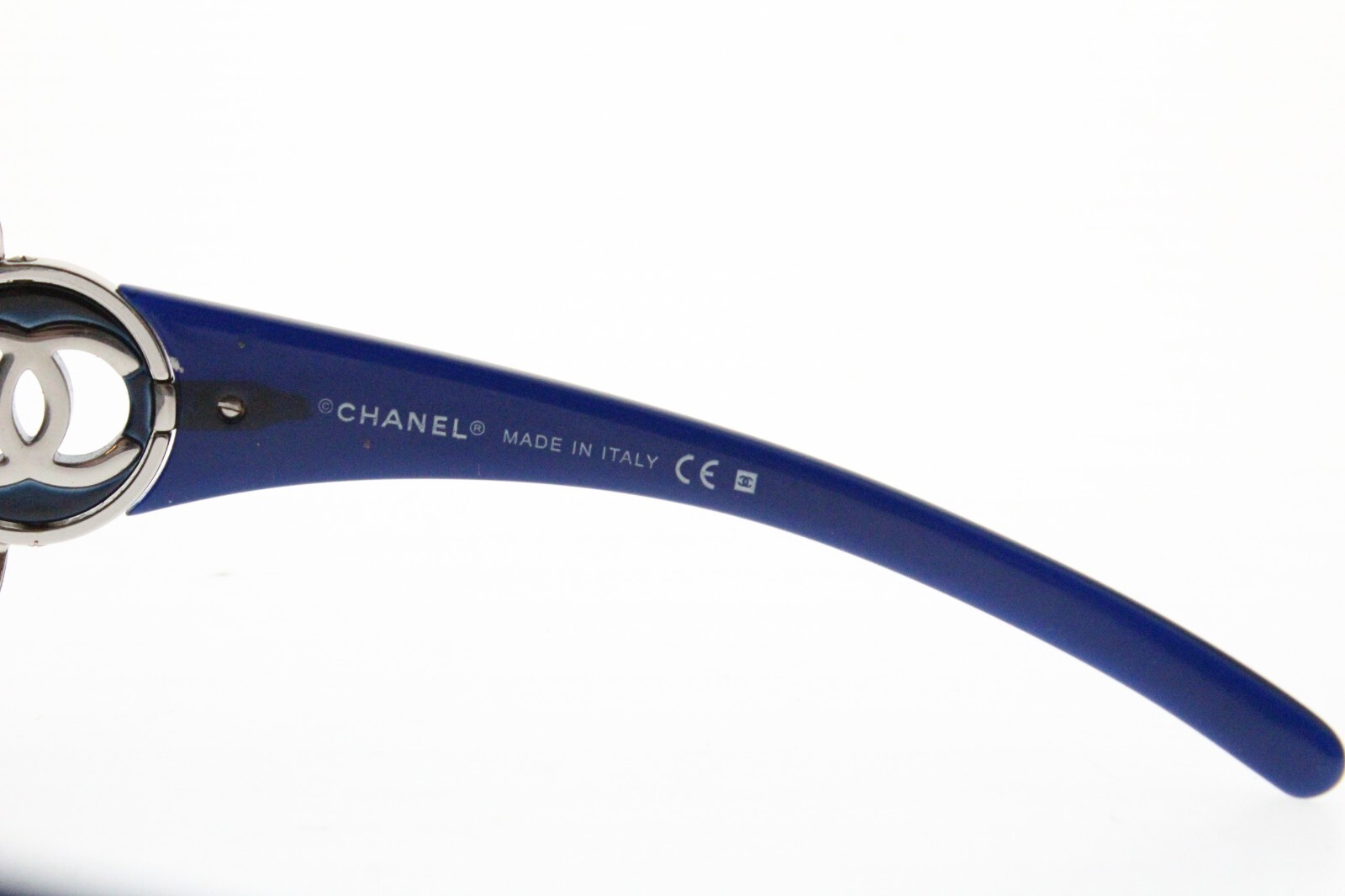 CHANEL Sunglasses AUTHENTIC Mask 4145 c. 351/87 Blue Silver 115 mm Italy