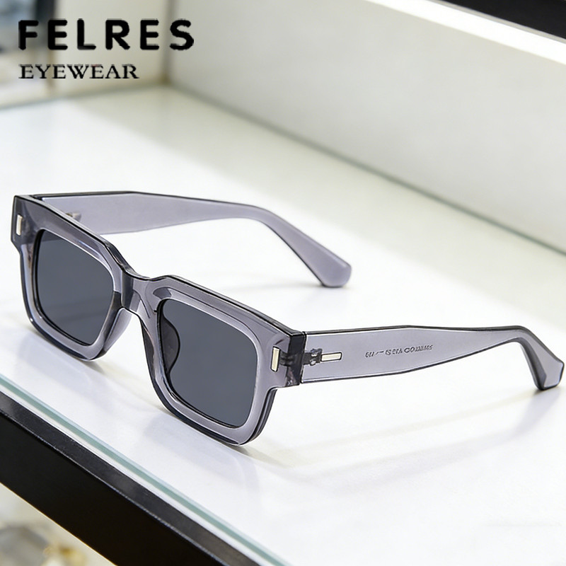 Men Square Tinted Reading Glasses Women Thick Frame Presbyopic Sunglasses +6.0