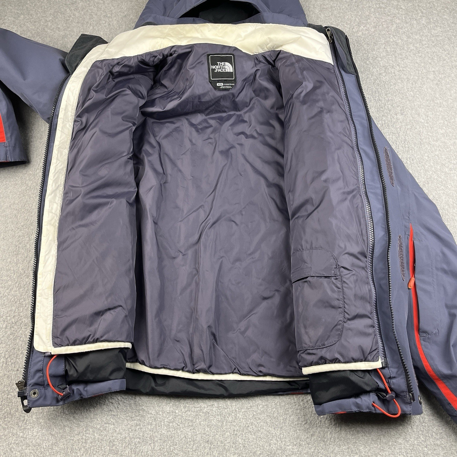 The North Face Ski Jacket Women Medium Hyvent Kira 2.0 Triclimate Greystone Blue