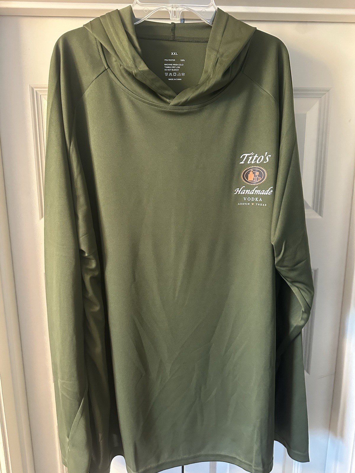Tito’s Vodka Light Weight Hoodie Green Mens XXL Titos Logo