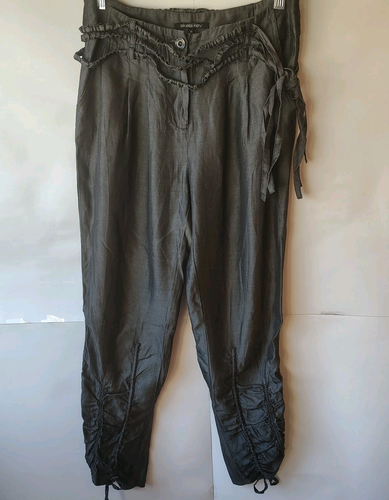 Akela Key French Designer Pants Size 6 Edgy Indie Cyberpunk Rave Festival 90s