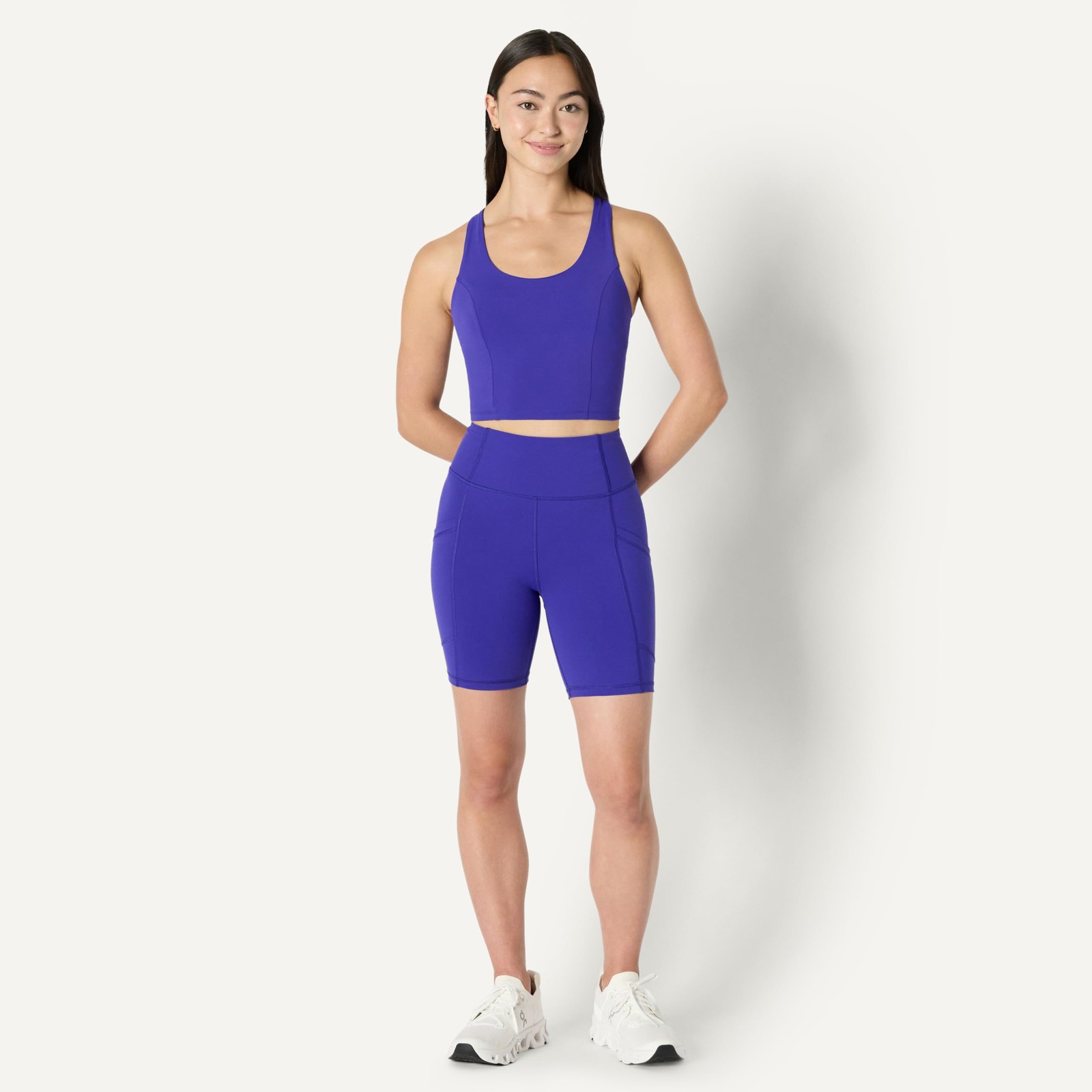 Amazon Essentials Women’s Active Total Train High Waist 7″ Medium, Royal Blue