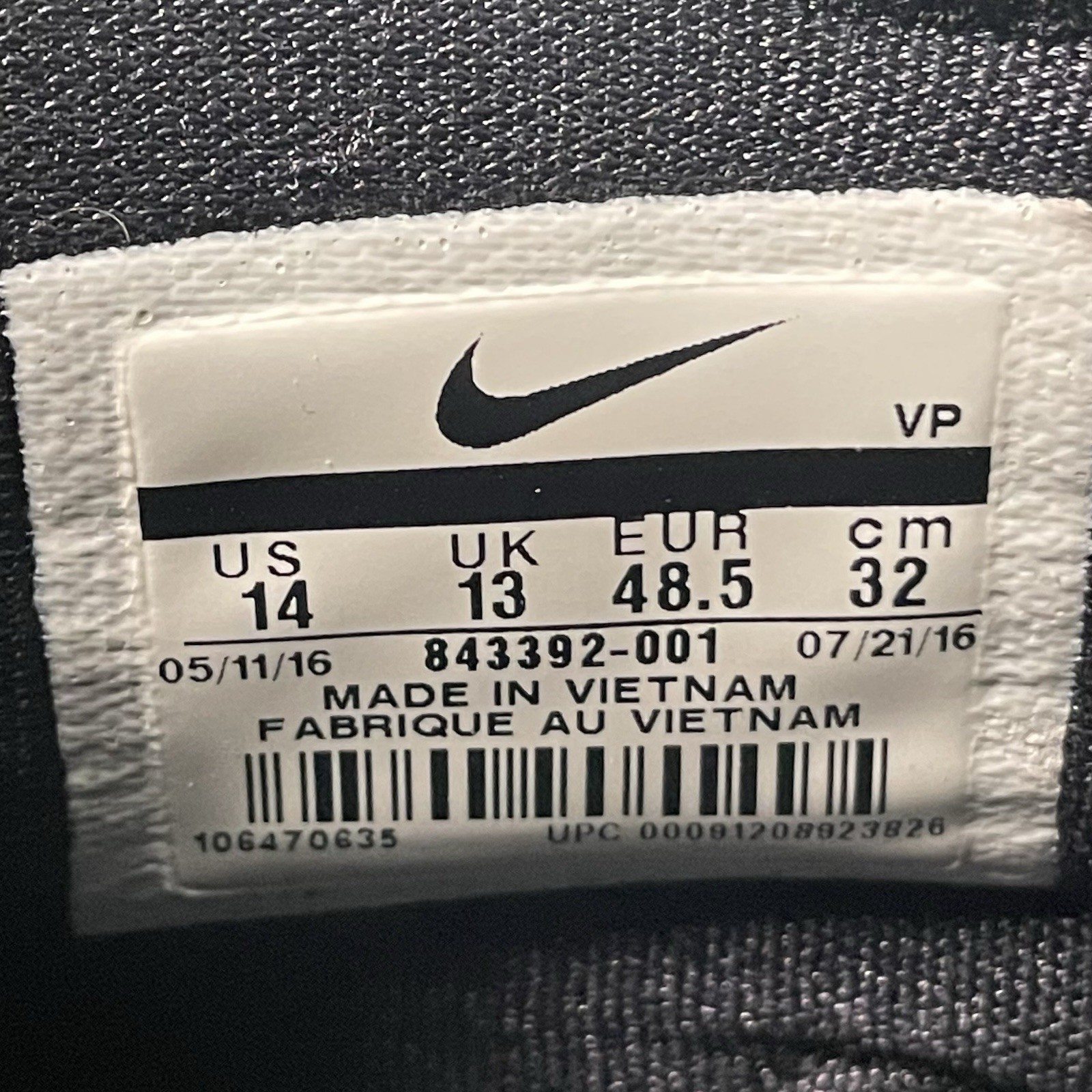 Size 14 – Nike KD 9 Black Space