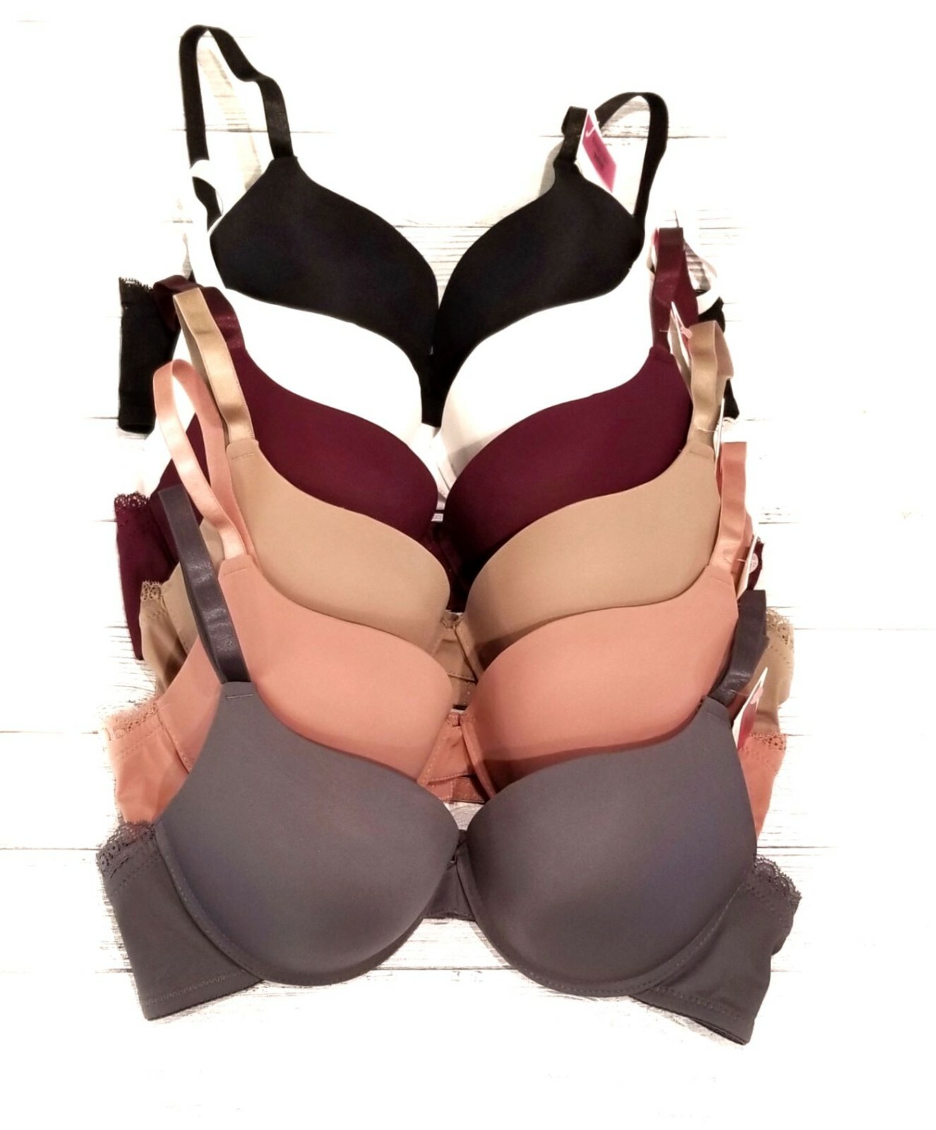 Add 2 Cup Sizes Extreme Ultimate Padded Lace Trim 2 or 3 Hook U Back Push Up Bra