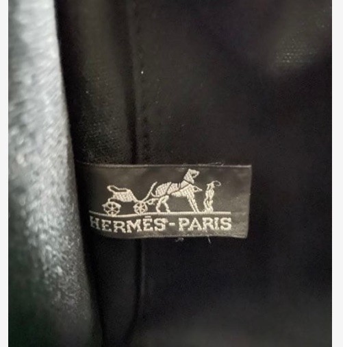 Hermes Vintage Fourre Tout MM TOTE Bag.canvas black from JAPAN.
