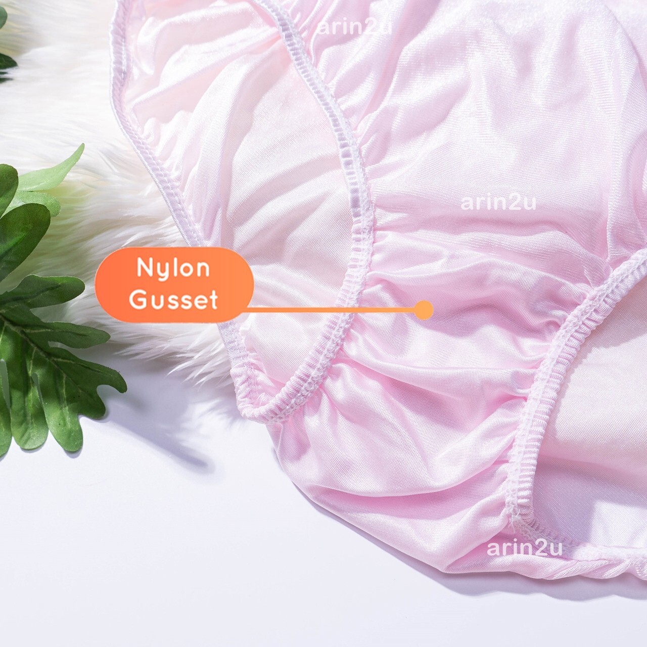 x6 Plus Size 2XL Silky Nylon Underwear Sheer Transparent Panties Briefs Lightwei