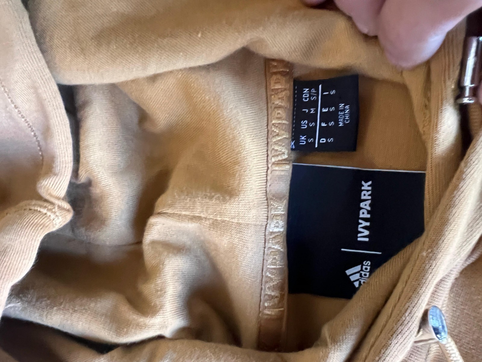 Adidas IVY PARK Mesa Brown Hoodie S Pullover Gender Neutral Streetwear Baggy