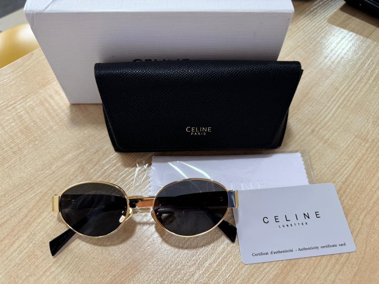 Sunglasses Celine Triomphe metal with gold frame Lenses Eyeglasses Medium