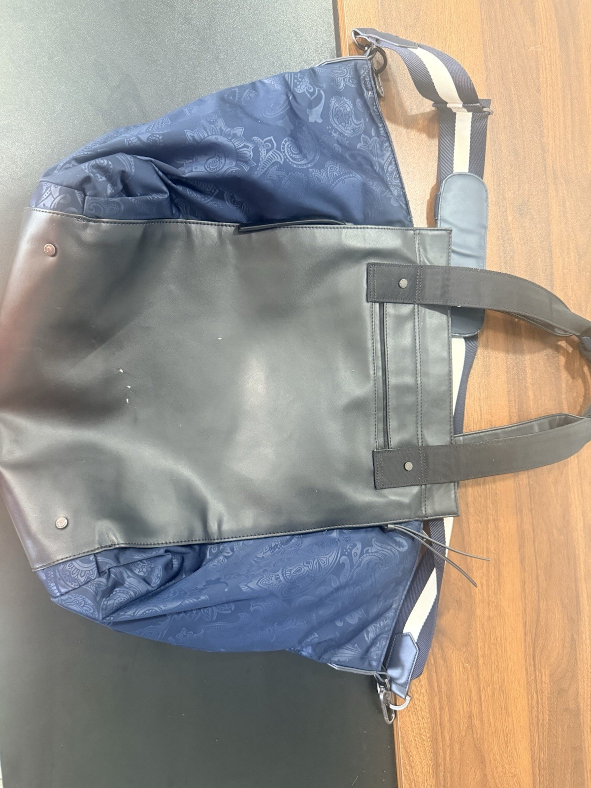 Lululemon Black/blue Tote Bag Large Daily Multi-Pocket Shoulder Gym Travel Bag