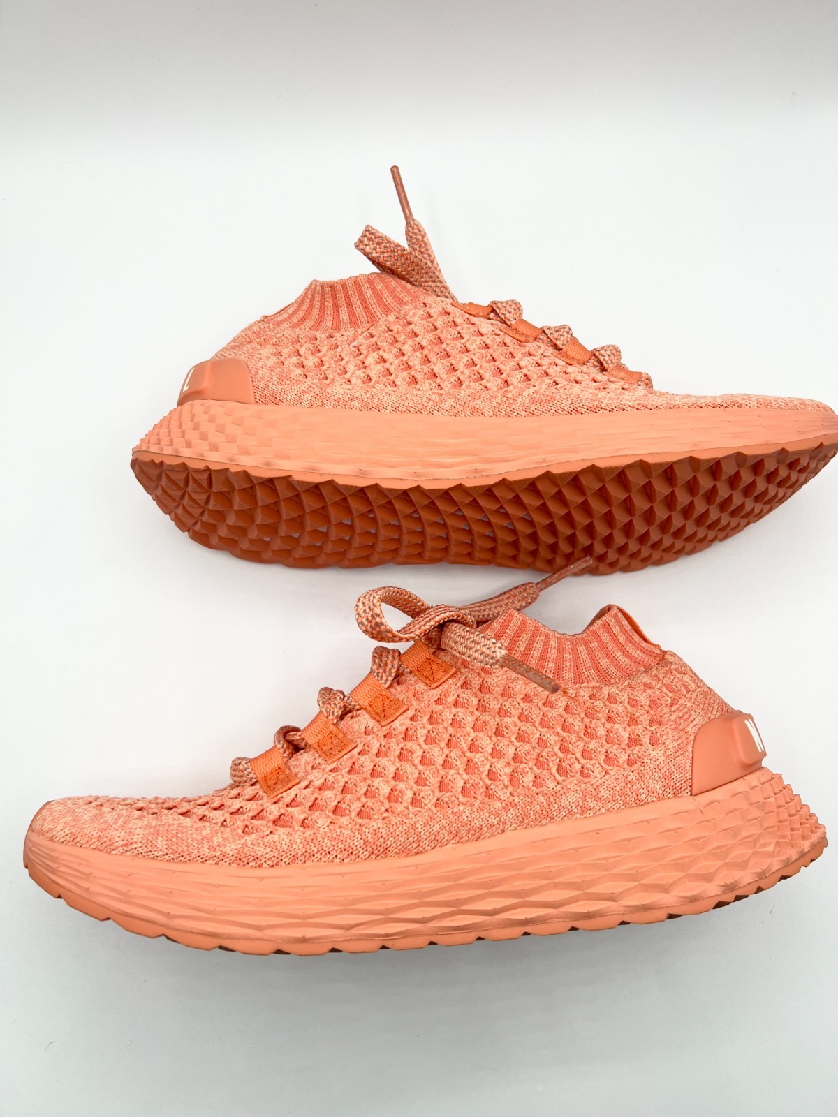 NoBull Allday Knit Sneakers /Trainers in Coral UNISEX US Size M6 / W 7.5