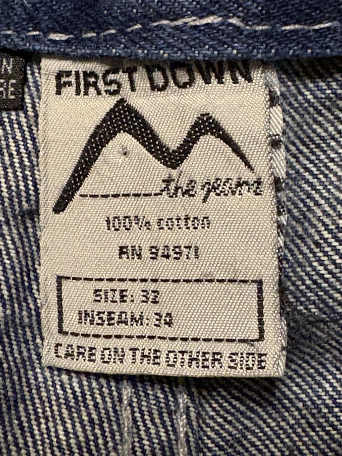 Vintage Y2K First Down The Jeans Baggy Cargo Size 32/34