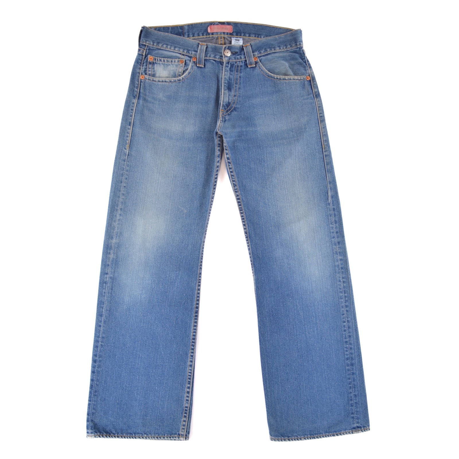 Levis Type 1 Real Loose Wide Leg Baggy Y2K Blue Denim Jeans Mens sz W34 L34