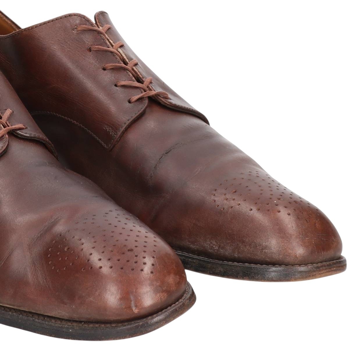JM Weston Semi-Brogue Plain Toe Shoes, Made in France, Men’s Size 11.4″ (app…
