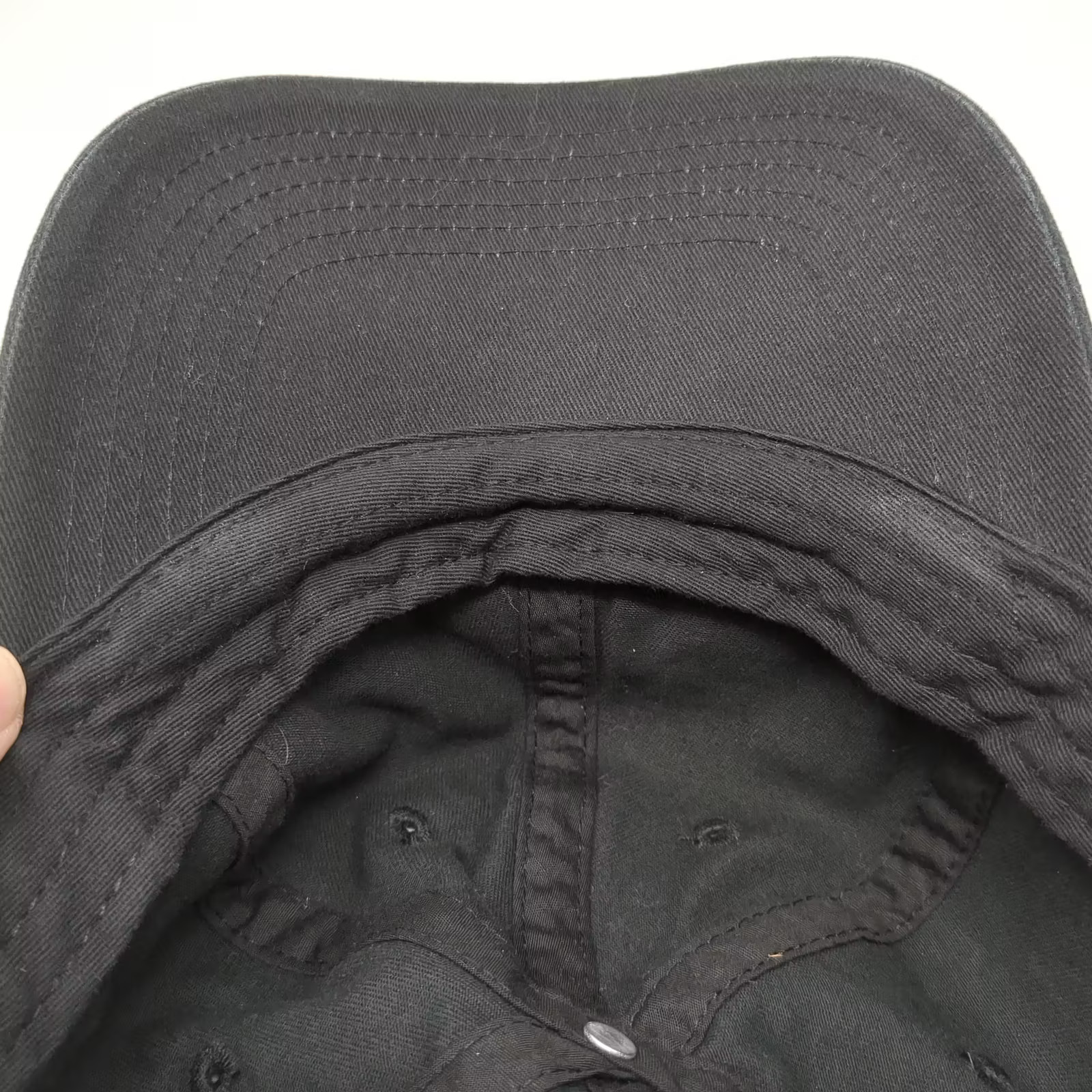 Gelante Baseball Cap Black OS Adjustable Slideback 100% Cotton Plain Blank Hat