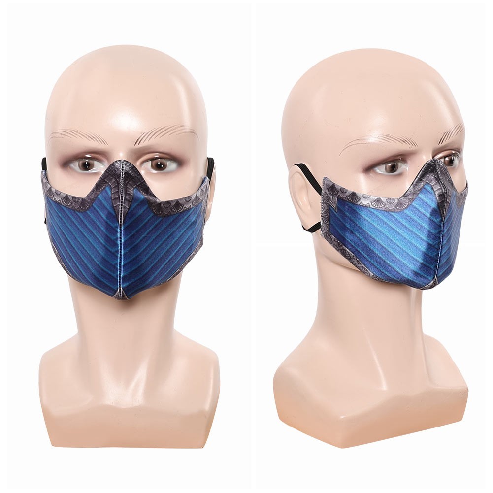 Kitana Cosplay Face Mask Helmet Half Face Masks Props Halloween Women Mens Party