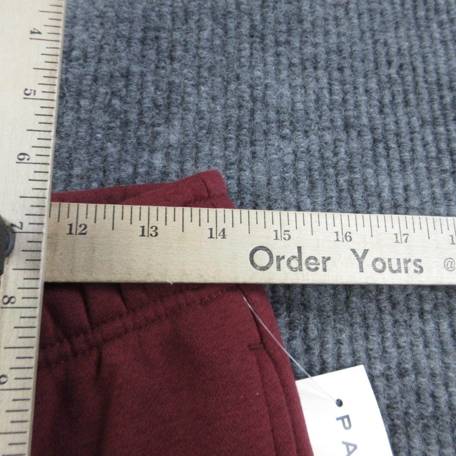 Pacsun Pants Womens S Red Flared Fleece Sweatpants Elastic Waist 28×31* NWT