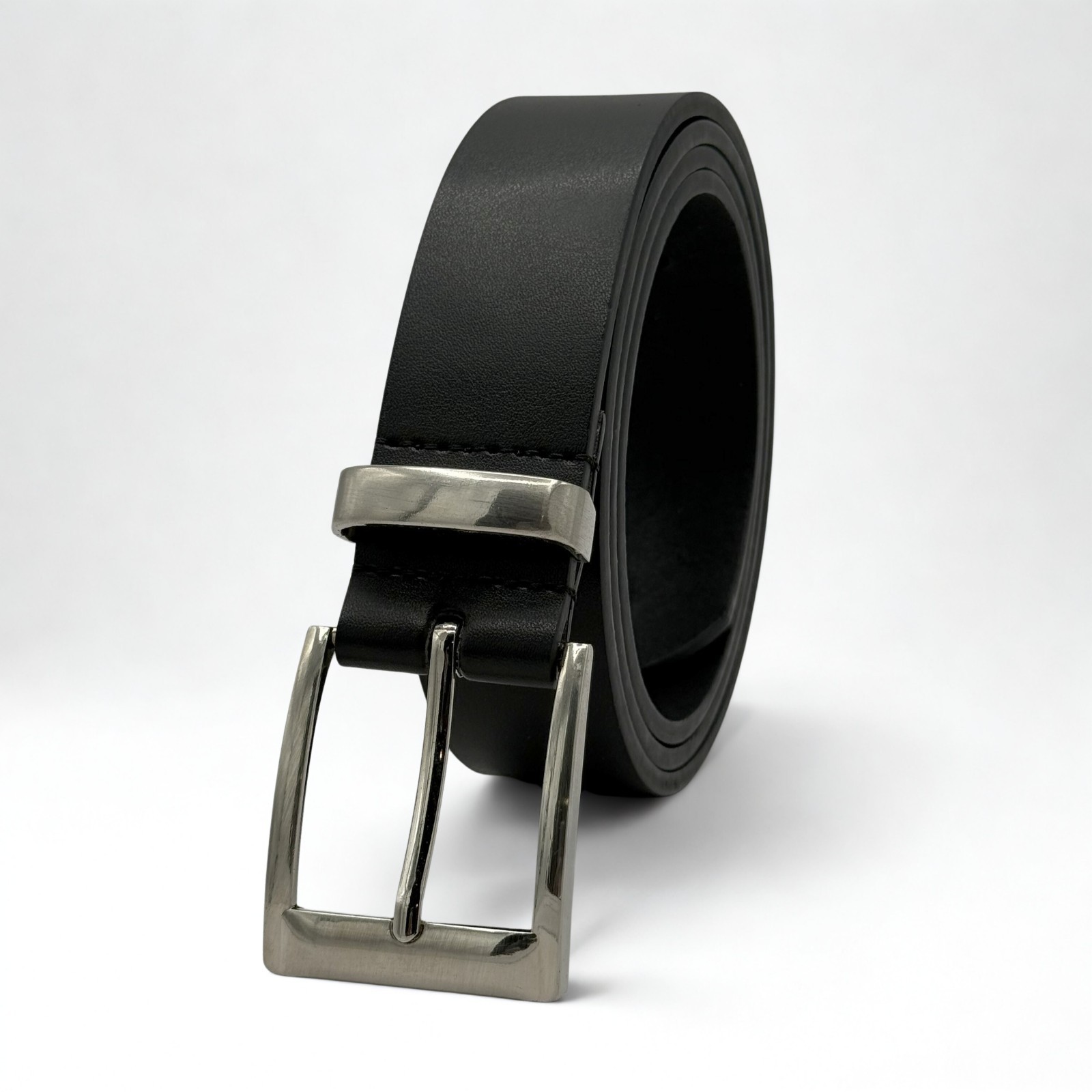 Genuine Leather Belt Black Width 1.35″ American Handmade Sizes 32″ – 44″