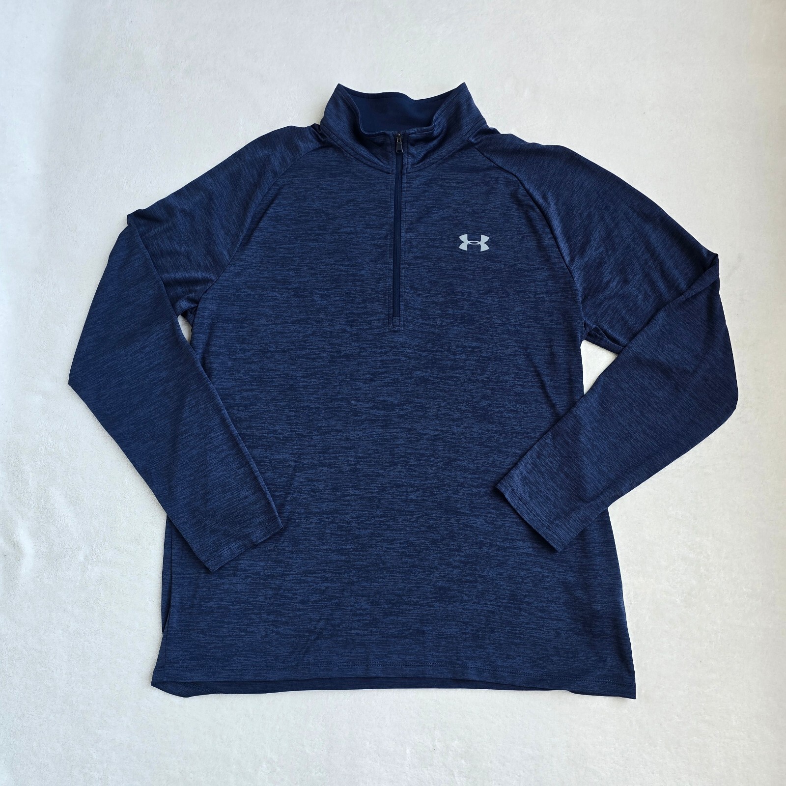 Under Armour Men’s Tech 2.0 1/2 Zip Pullover – Navy Blue Heathered XL