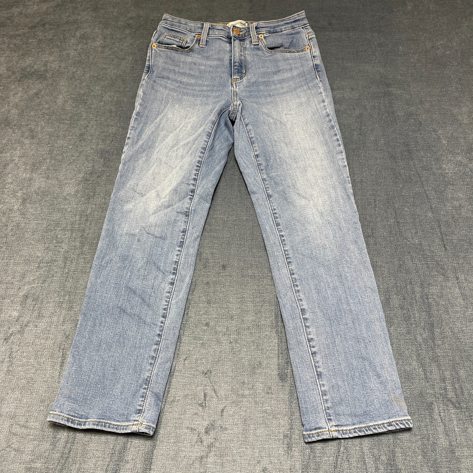 Universal Thread Jeans Womens 2/26 Blue Denim High Rise Slim Fit Straight Leg