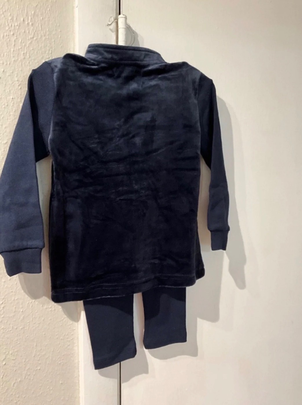 Bloom Kids Navy Velvet Jacket & Pants Set – Size 24M
