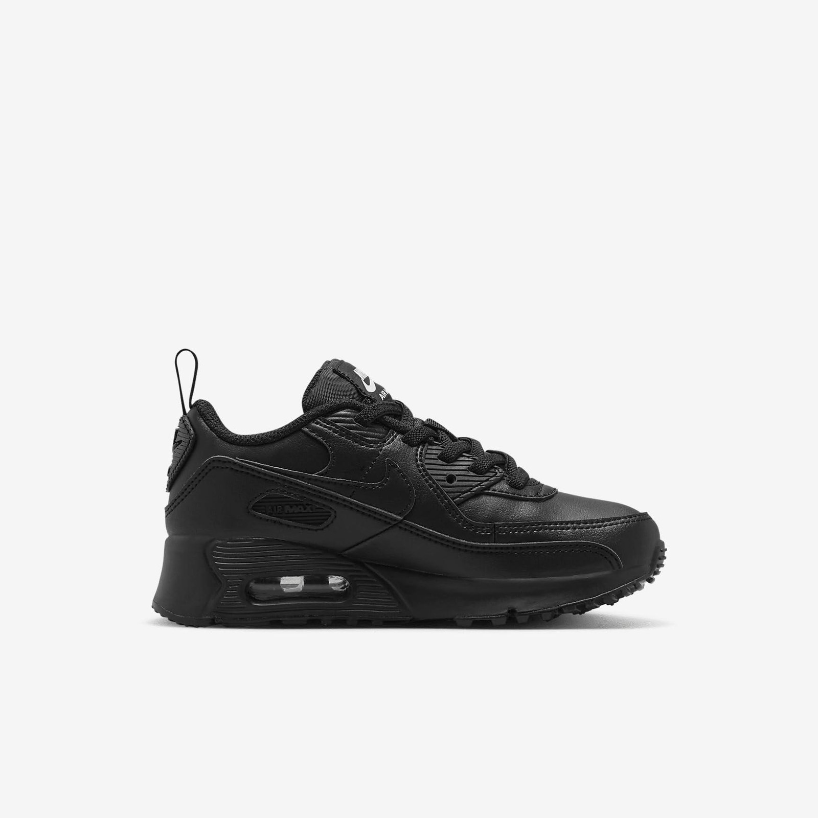 Nike Kids’ Air Max 90 Easy On Shoes – Black/Black/White/Black