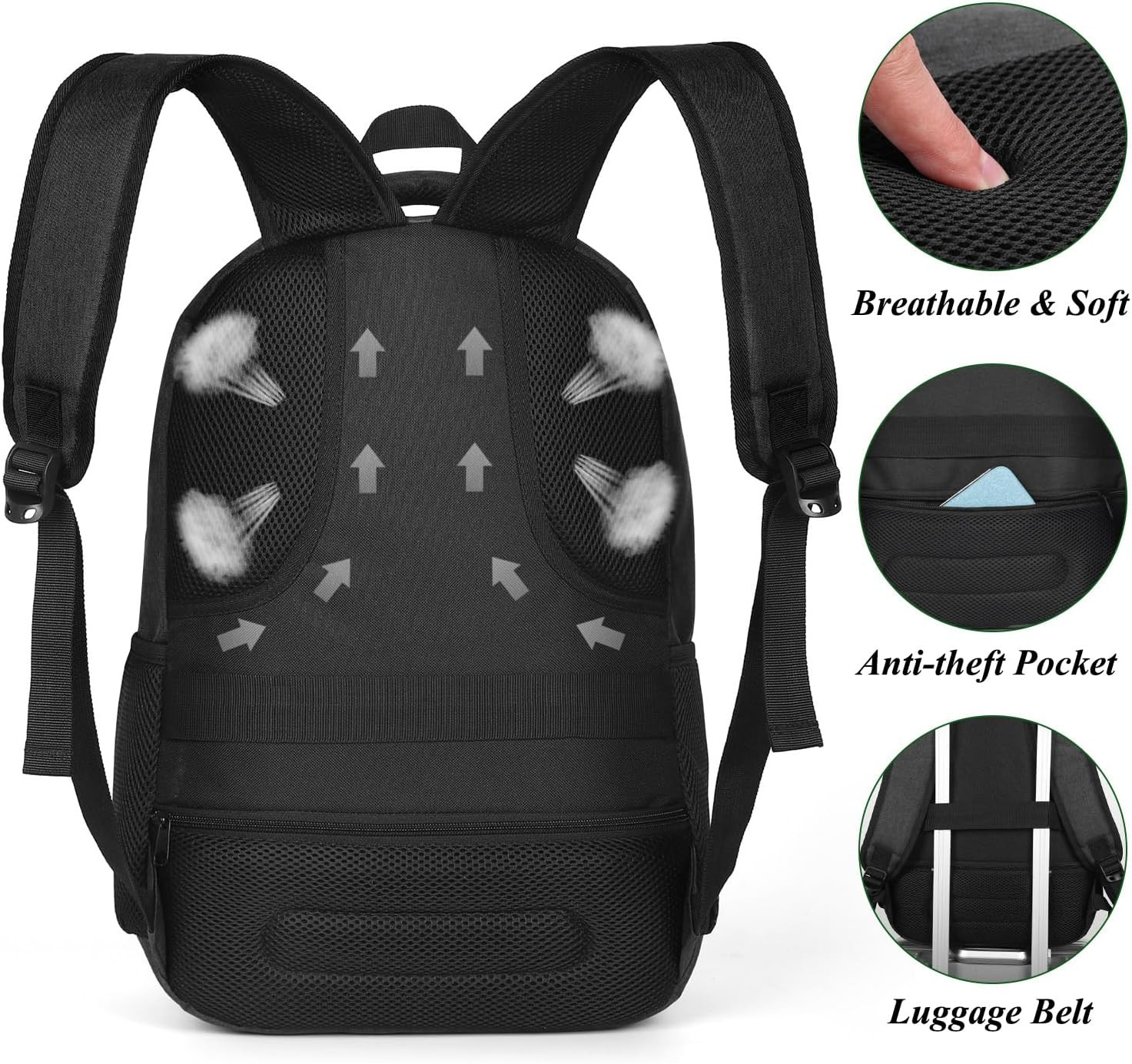 Backpack for Men and Women,School Backpack for Teenager,15.6 Inch Laptop Bookbag