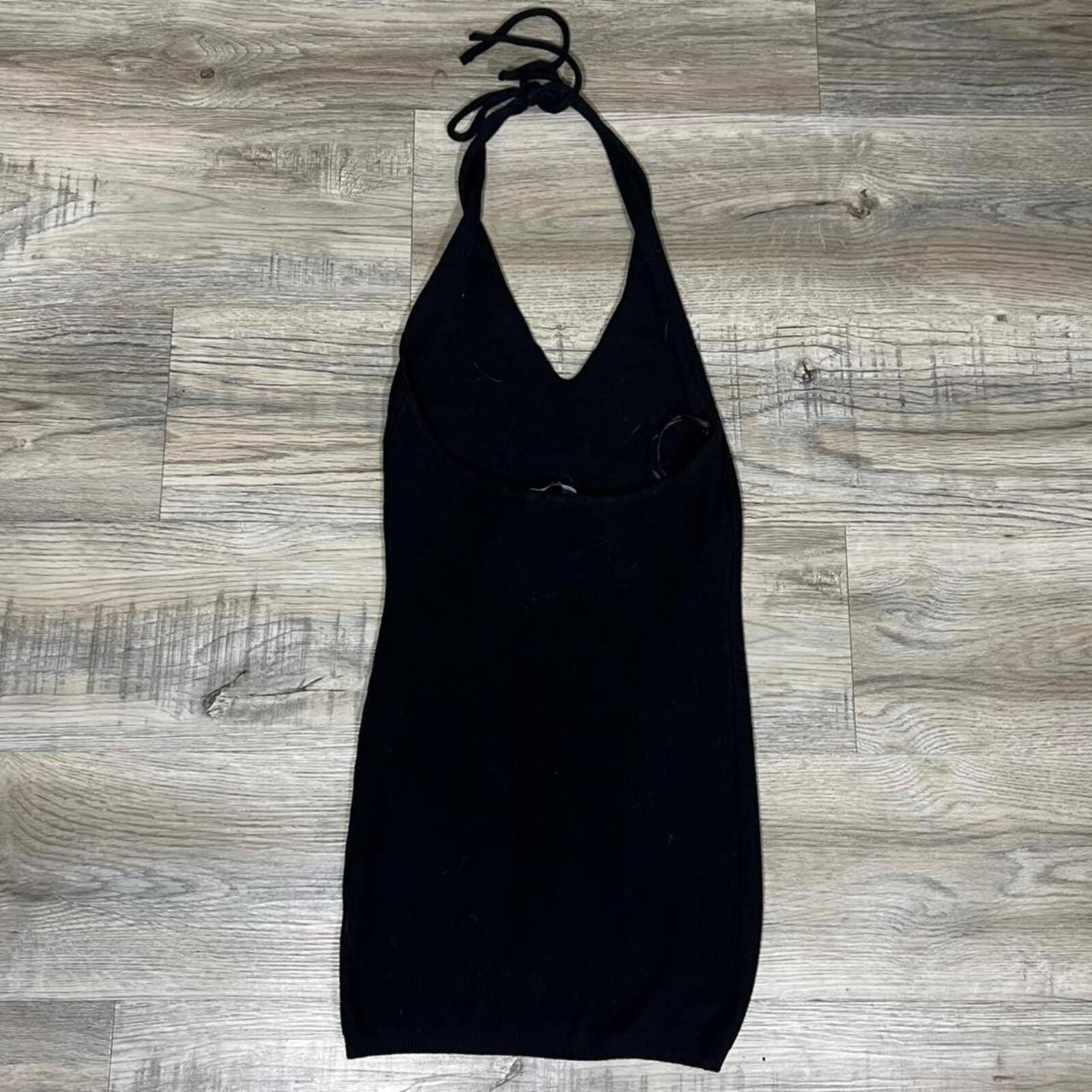 Lioness Black Halter Neck Mini Dress