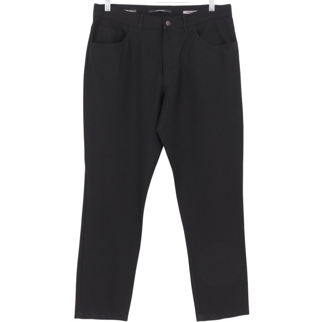 Alberto TOM Comfort Fit Ceramica Black Pants Mens Size 50 34×31 Business Casual