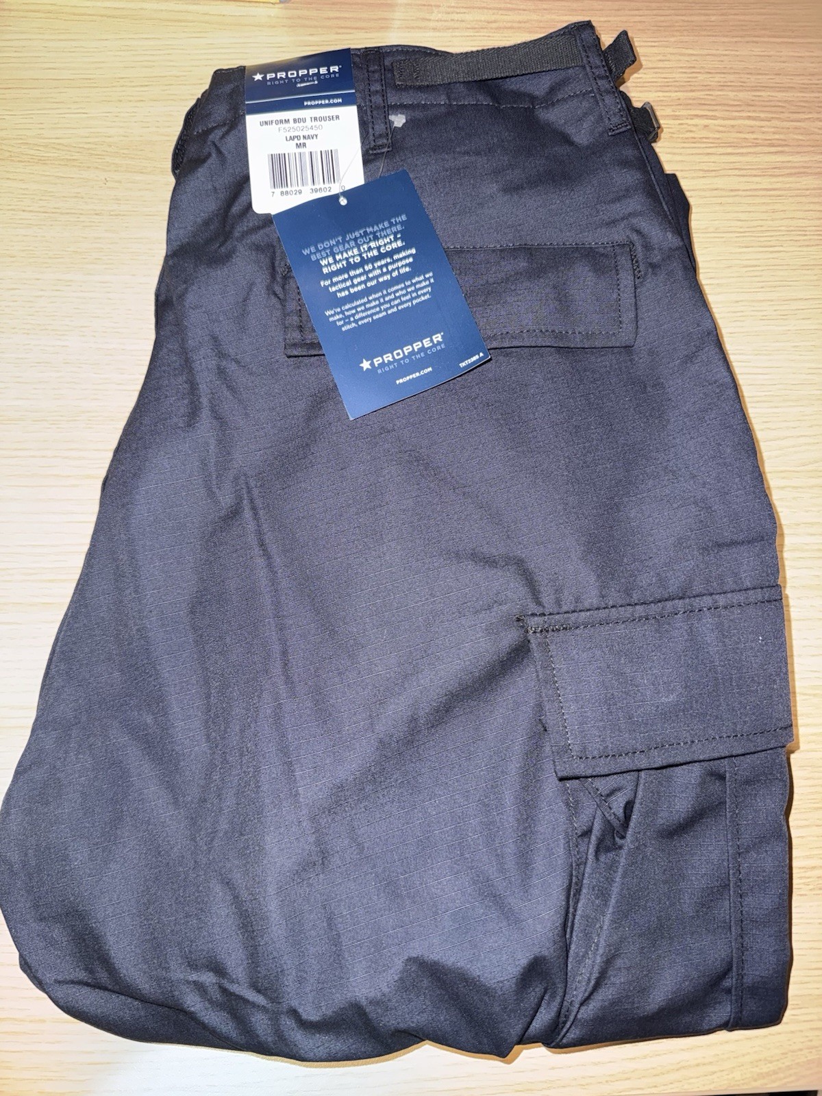 PROPPER BDU Trouser Uniform Pants F525025450 LAPD Navy Blue Size Medium Regular