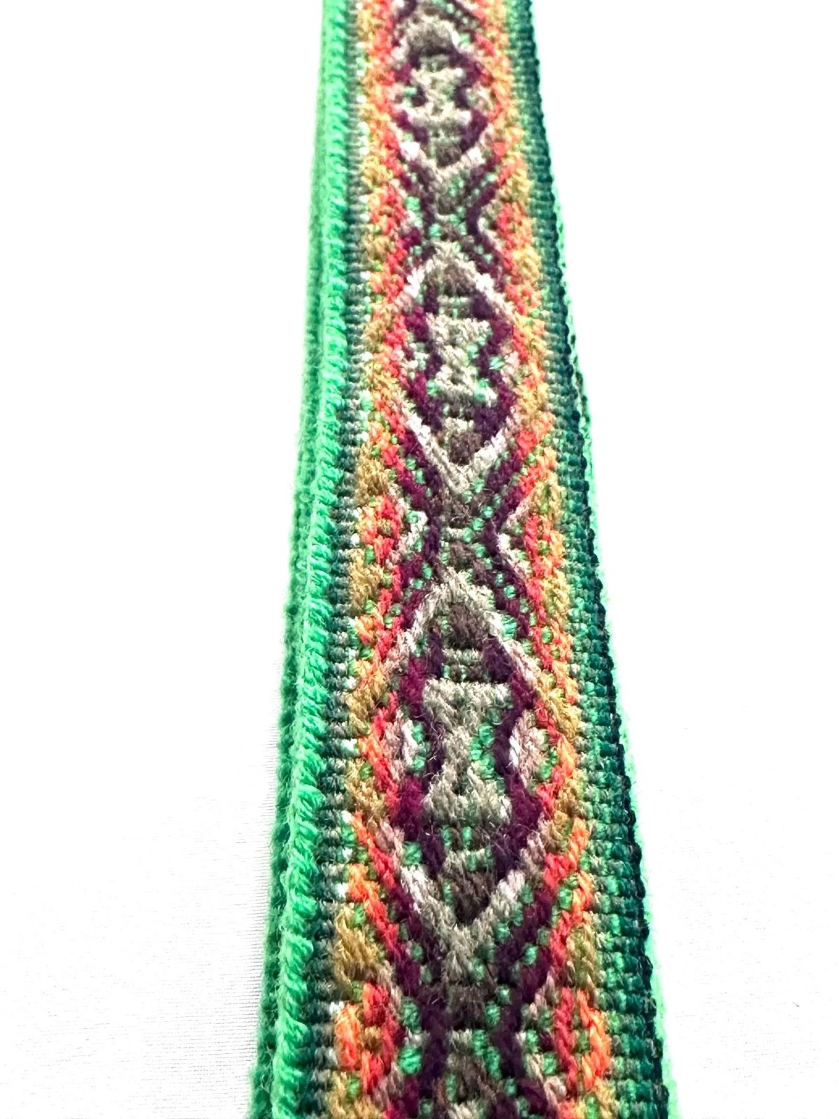 Woven Dance Ceremonial Sash Belt 1 Inch wide x 62.5 Inches long