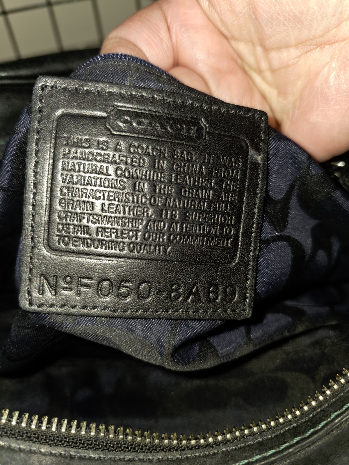Coach Hamptons Leather Satchel 8A69