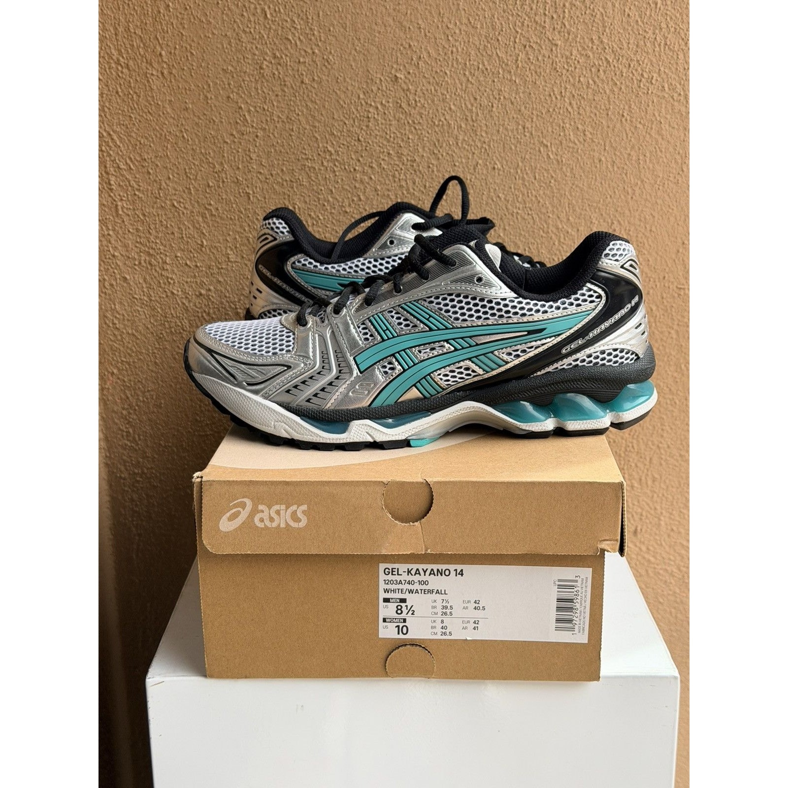 Asics Sportstyle Gel-Kayano 14 White Waterfall Running Shoes