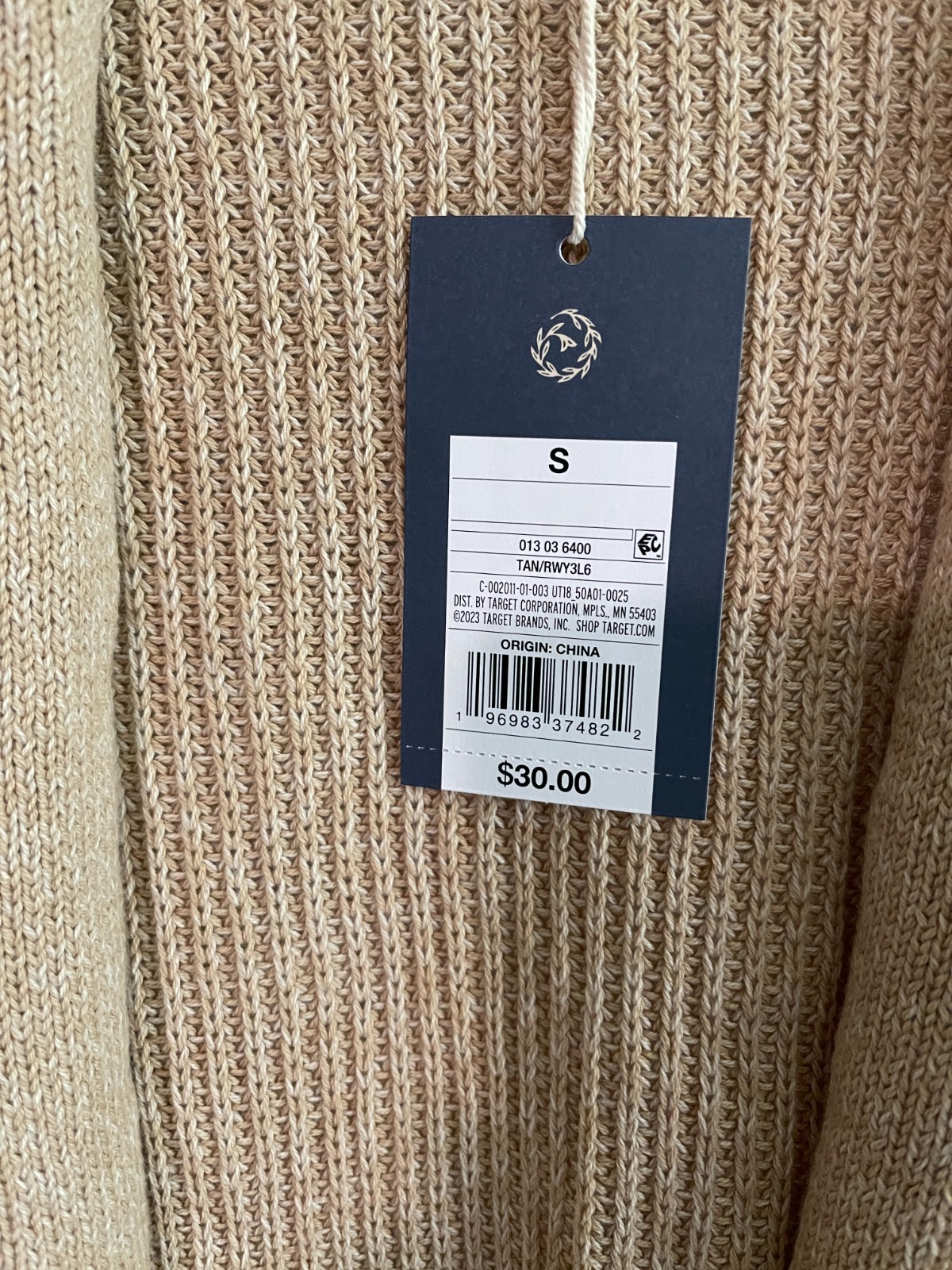 Universal Thread Women’s Size Small Open-Front Cardigan Tan w Pockets NEW