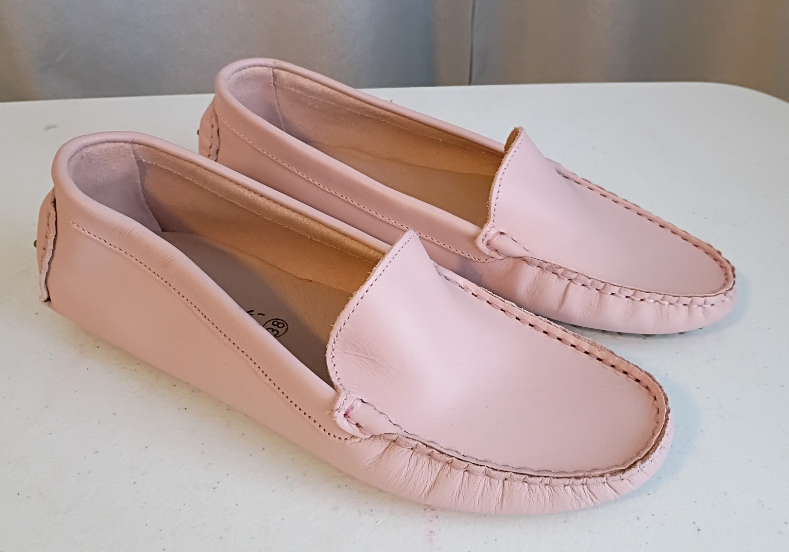 Women’s Enzo Tesoti Leather Driving Moccasins Size 38