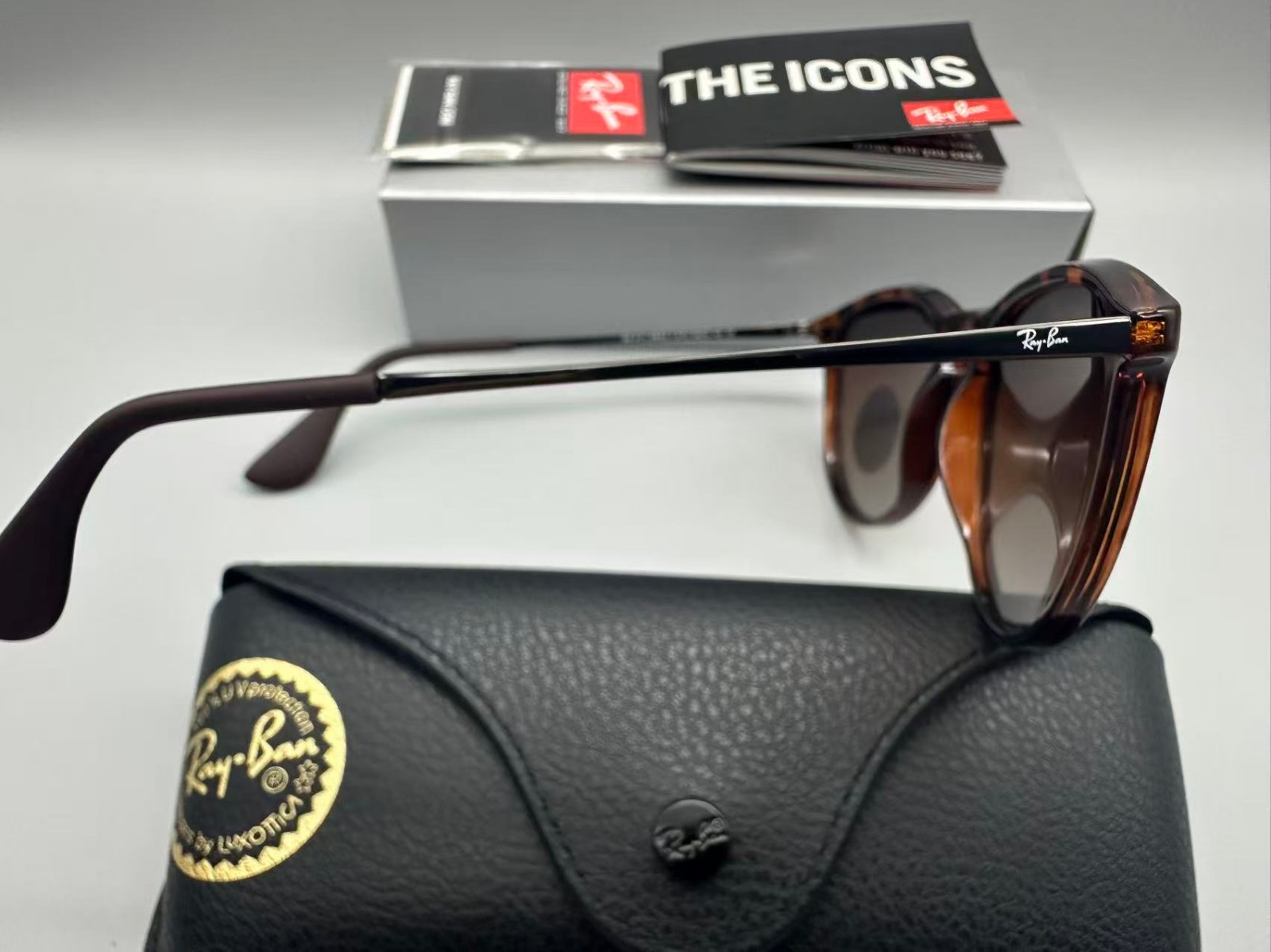 Ray-Ban Erika Tortoise Brown Polarized Women’s Sunglasses RB4171 710/T5 54