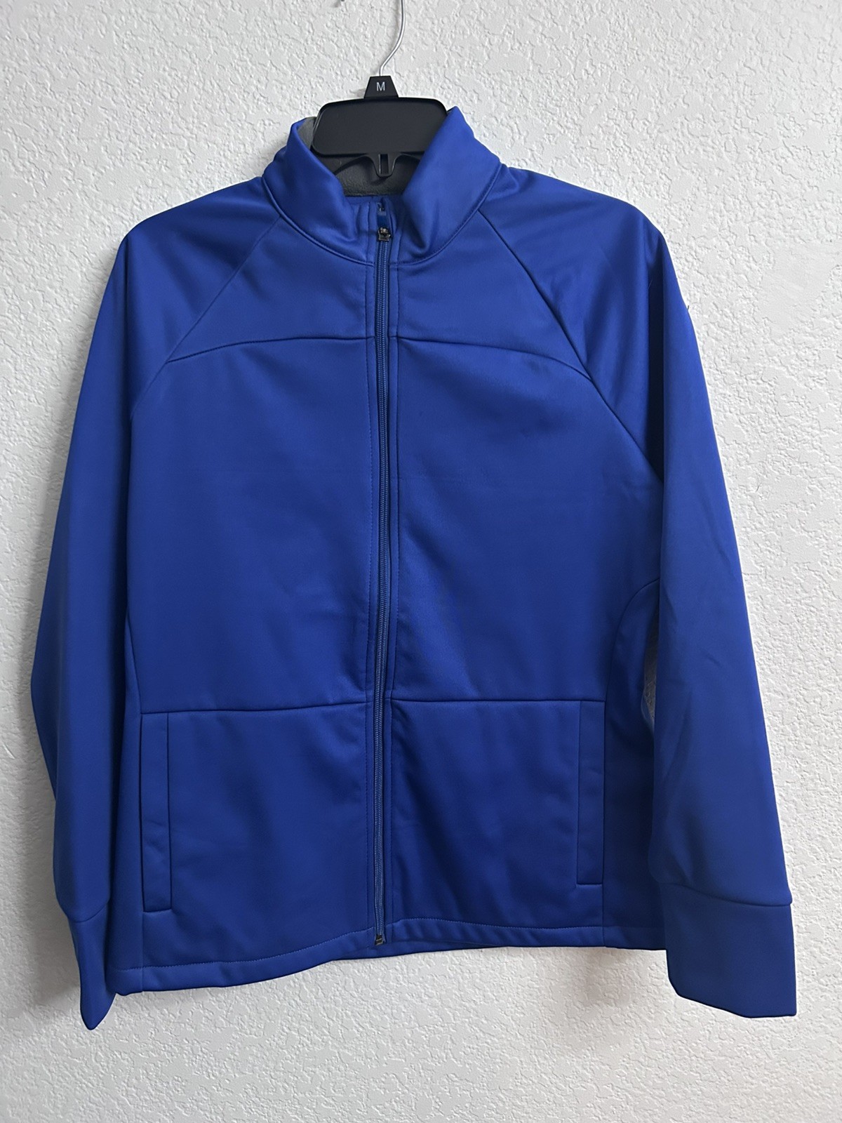 Antigua Women’s Size M Light Weight Cold Weather Water Resistant Coat Blue