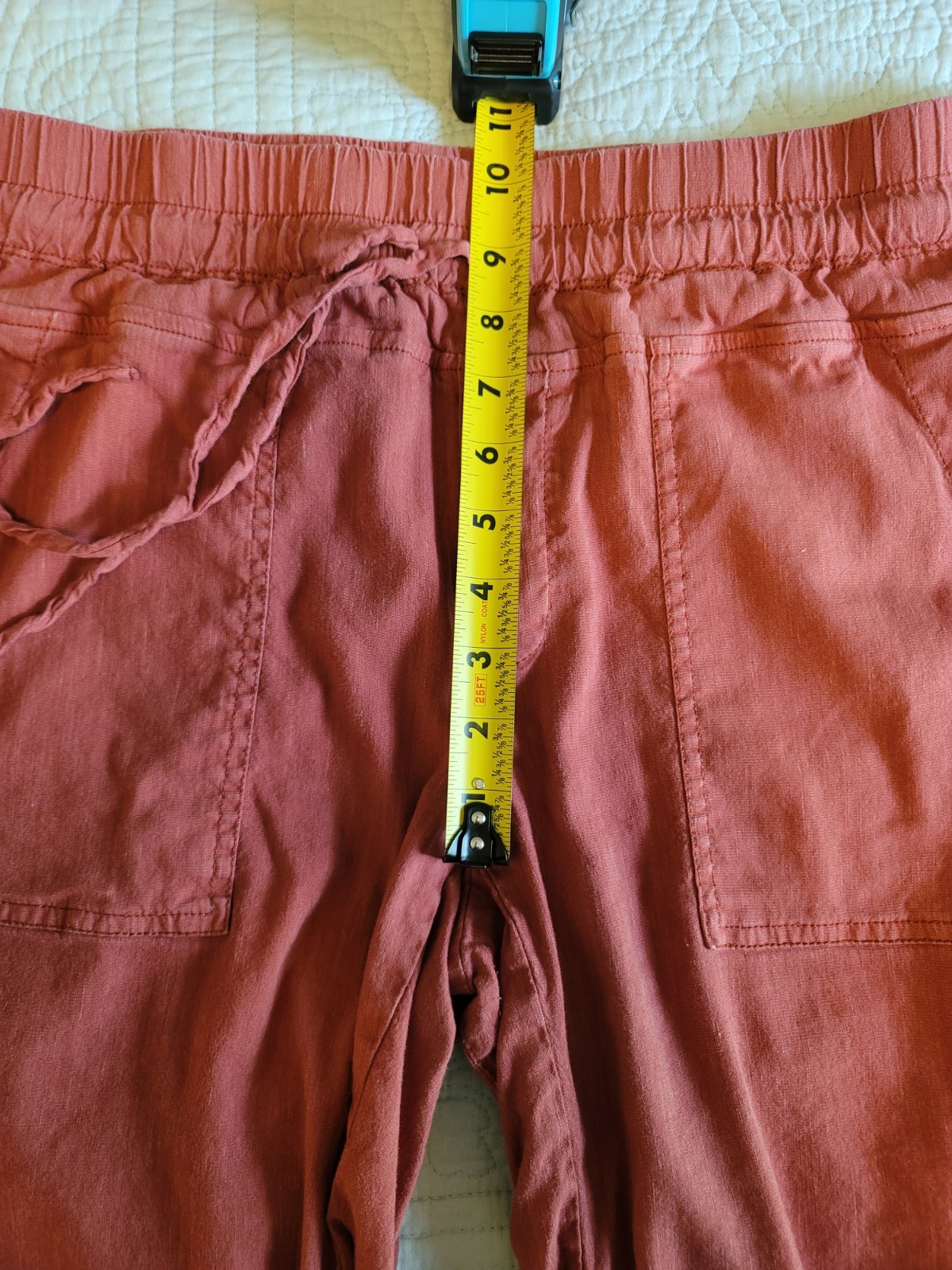 Kut From The Kloth Womans Paper Bag Pants/ Full Length/Size L/Dusty Pearl Pink