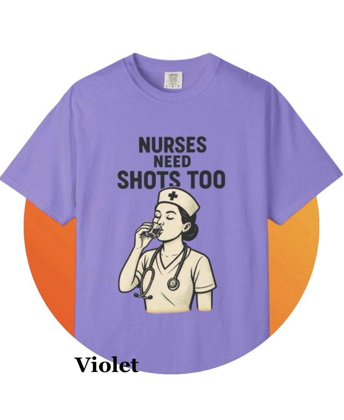 Nurse Need Shots Graphic T-shirt. Unisex. Multiple Colors And Sizes. Ships Free!