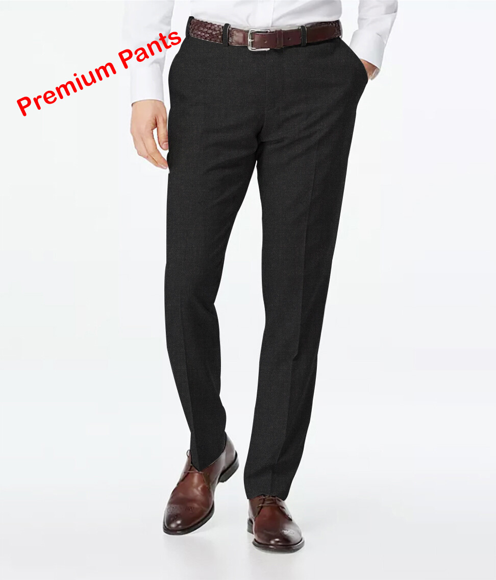 Charcoal Gray Dress Pants Custom Made Bespoke Tailored Business Work Trousers
