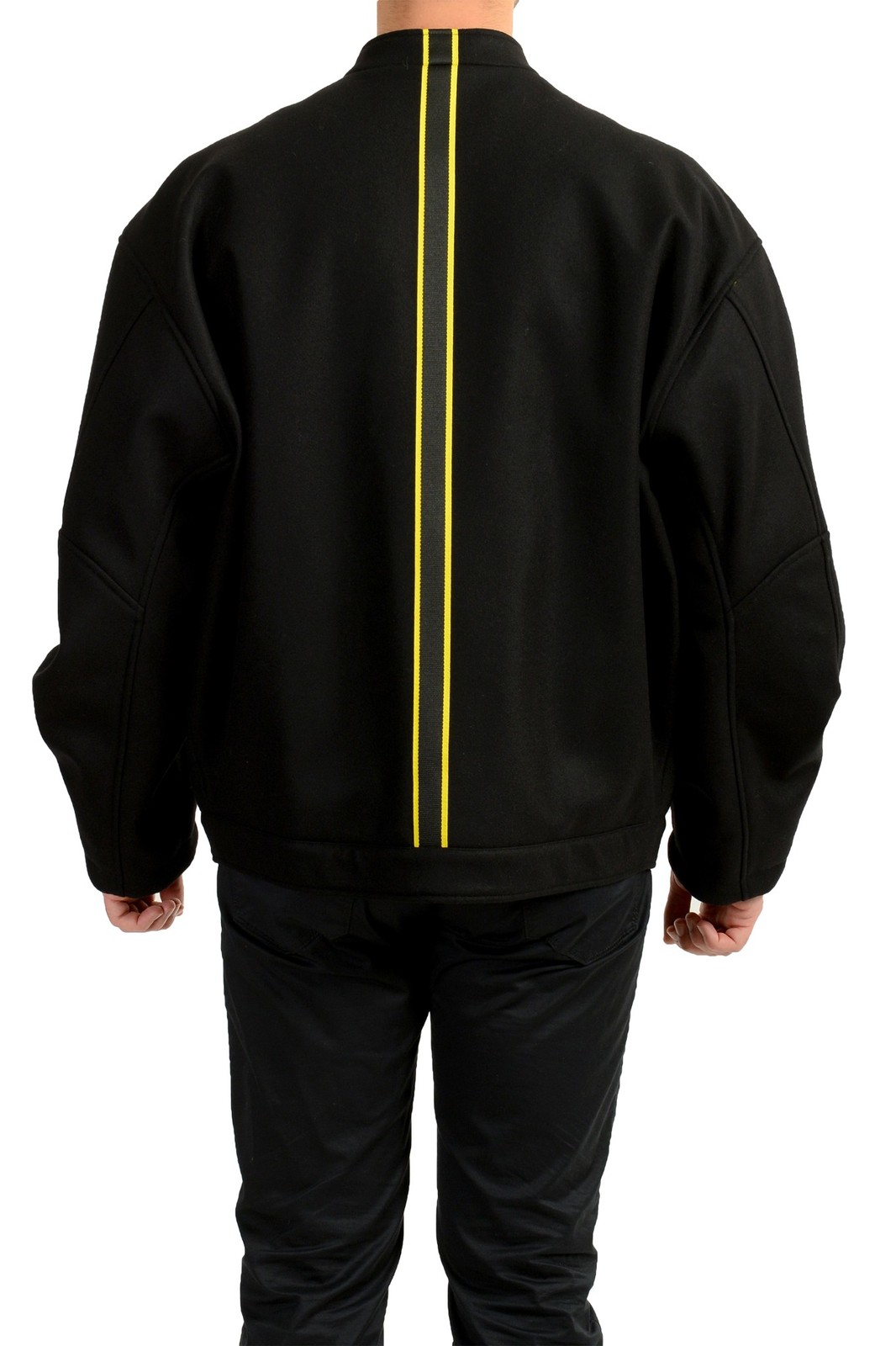 Scuderia Ferrari Men’s Black Wool Cashmere Blouson Jacket US S IT 48