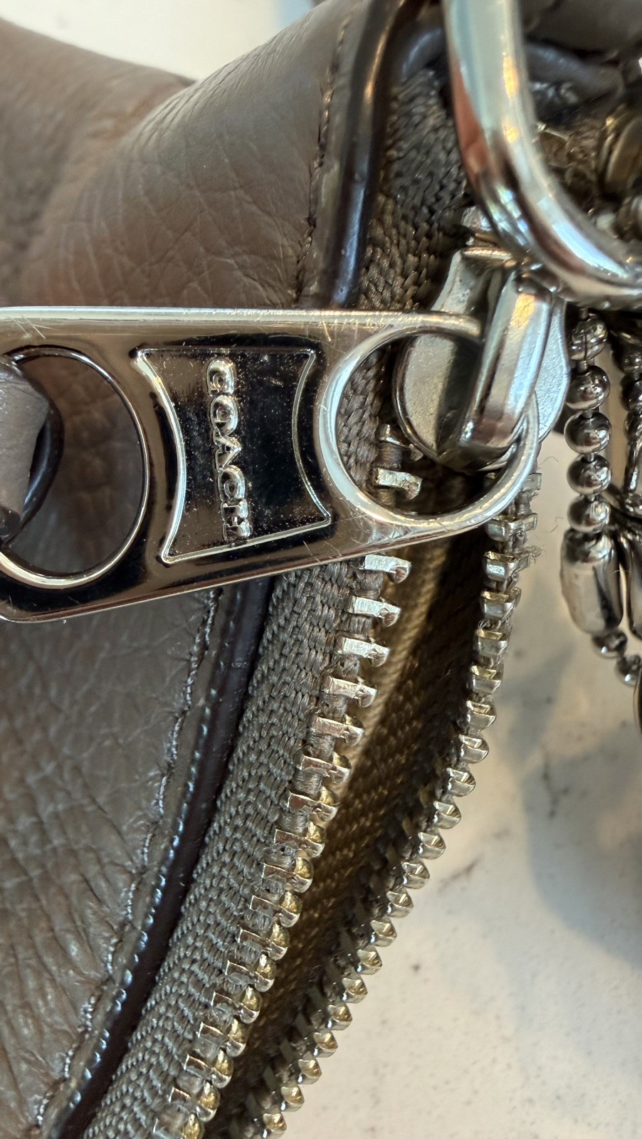 COACH Bleecker Daily Shoulder Bag -Taupe