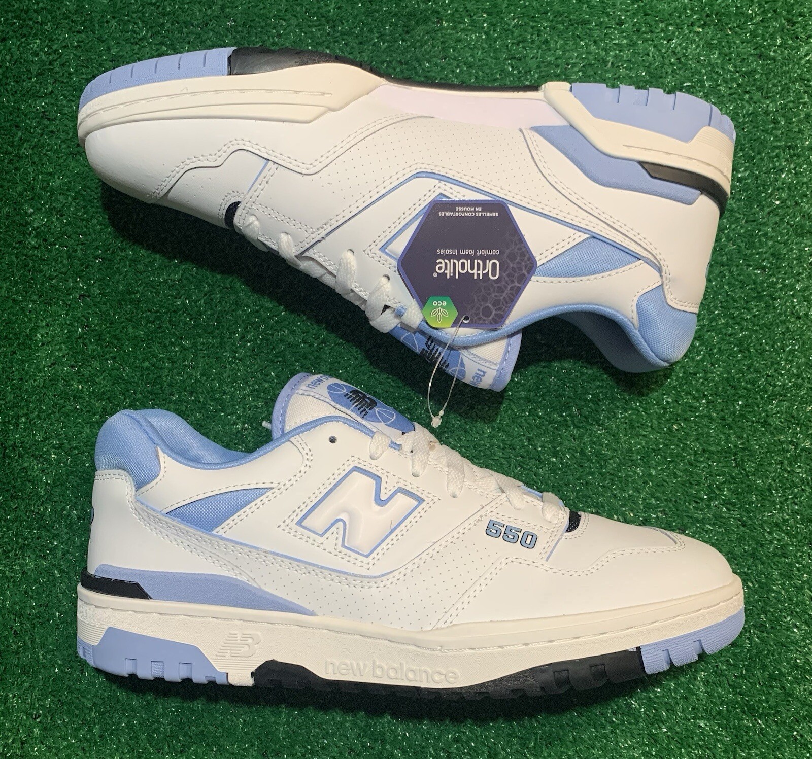 Brand New Size New Balance 550 Team Carolina Blue Size 9.5 With Original Box