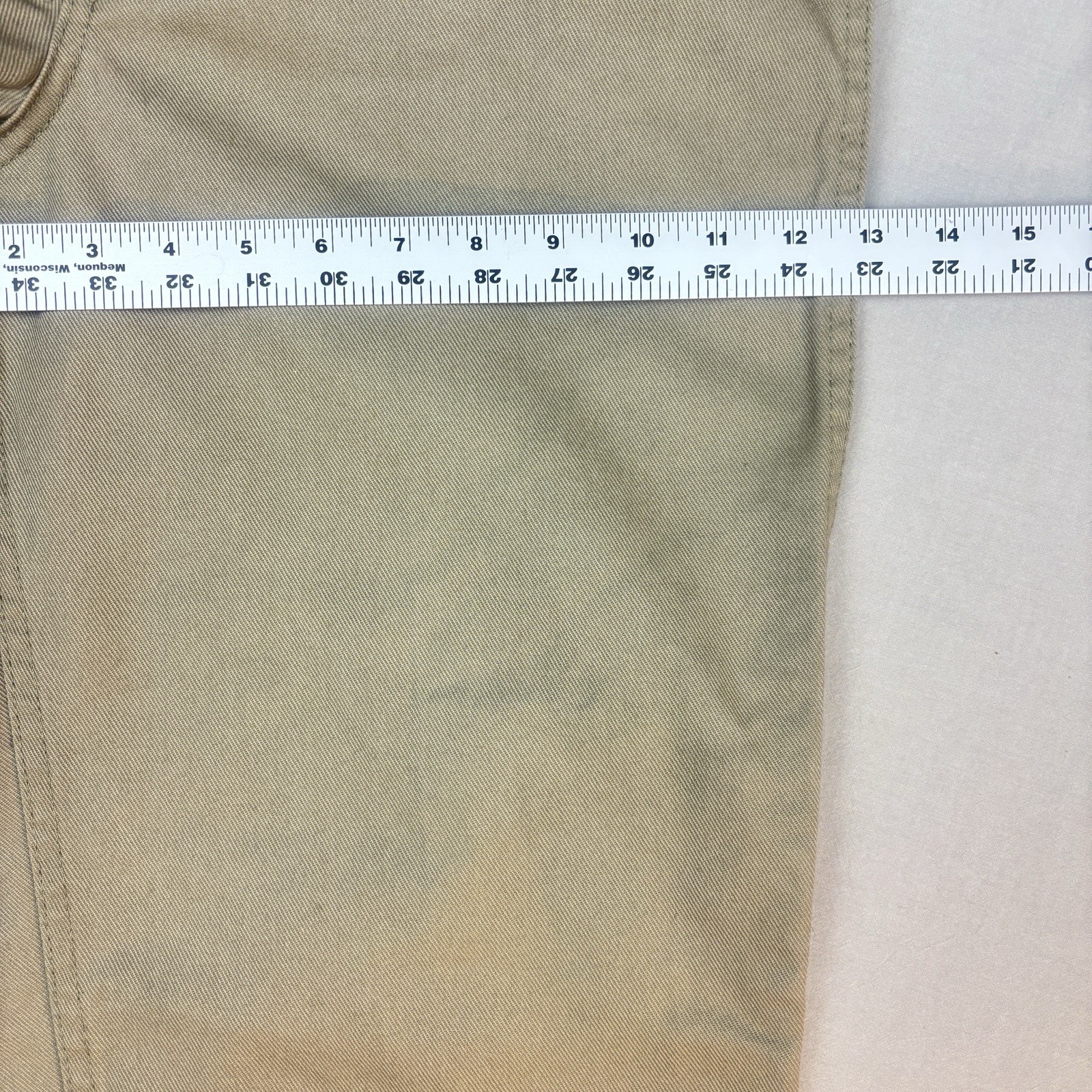 Vintage 90’s Ben Davis Khaki Frisco Pants Gorilla Work Twill Wide Leg Size 32×32