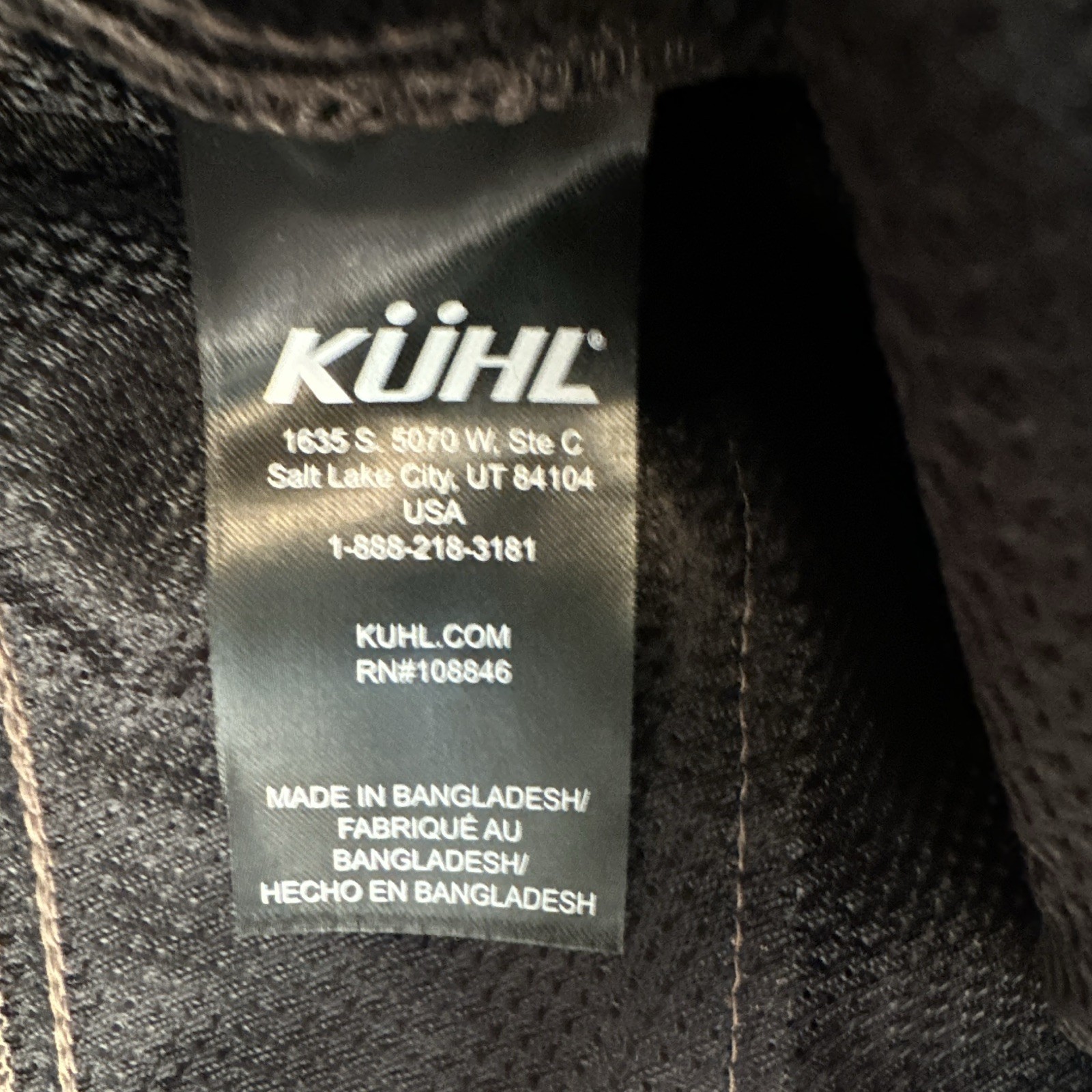 KÜHL Men’s Brown Casual Pants 34W Straight Leg Canvas Nylon/Spandex Pockets