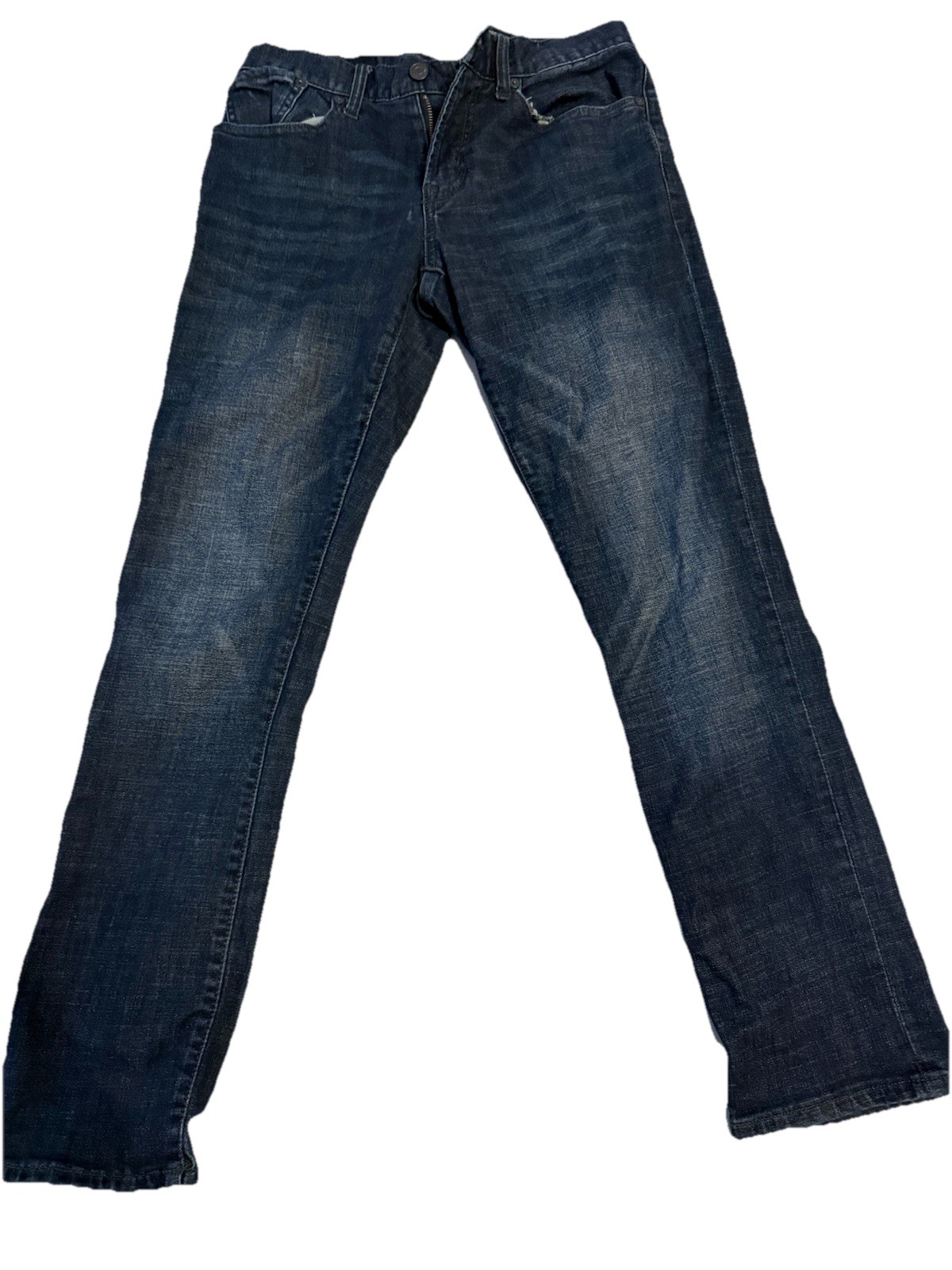 Aéropostale Aero Men Skinny Dark Wash Blue Denim Jeans 5-Pocket Logo