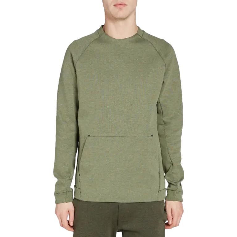 Nike NSW Tech Fleece Men’s Crewneck Sweatshirt – Olive Palm Green – Size Large