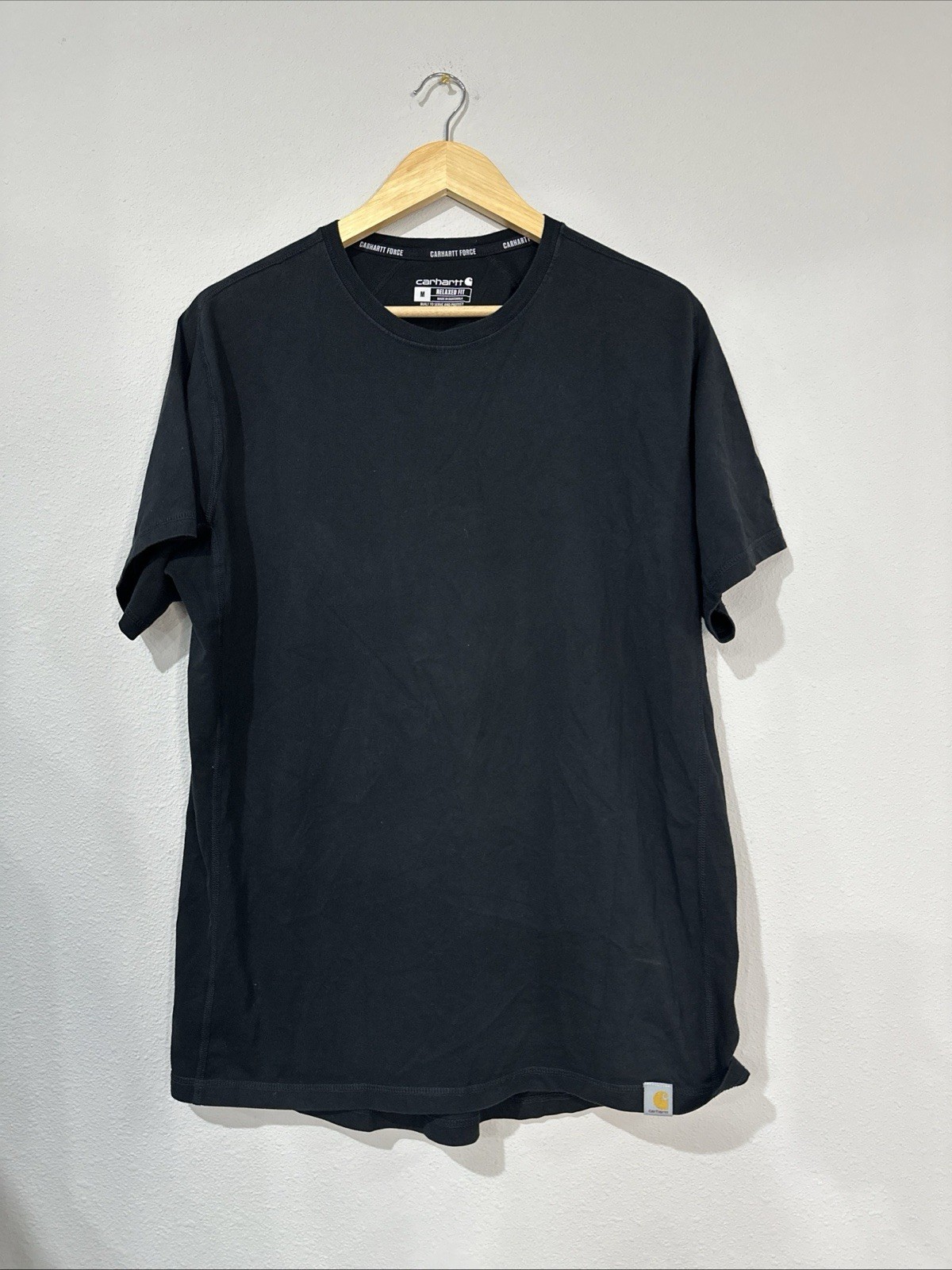Carhartt Force Relaxed For Mid weight Tshirt Black Men’s Size MEDIUM